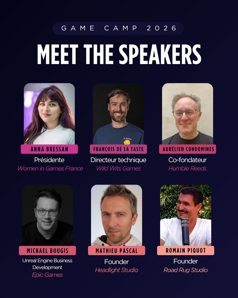 Game Camp 2026 speaker lineup